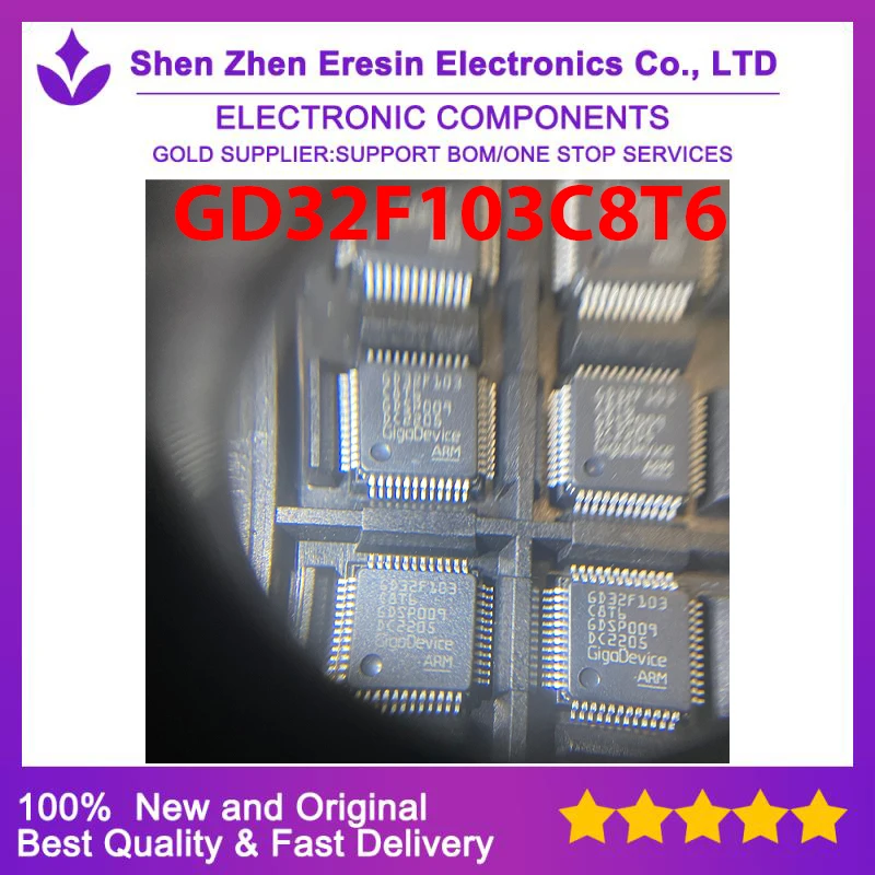 Free shipping  10PCS/LOT     GD32F103C8T6   LQFP48   New and original