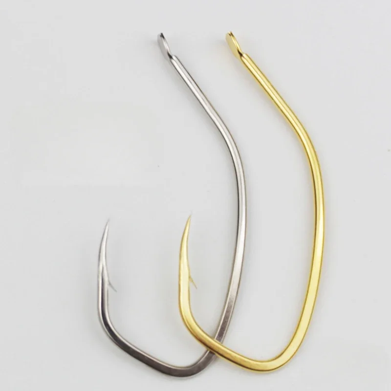 

100 шт. усиленный рыболовный крючок для окуня, колючие крючки, косой рот, живой крючок для креветок, большая длинная ручка, крючок Luya, аксессуары Pesca