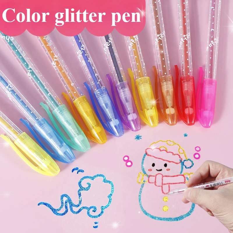 12/24/36/48/Set Colors Gel Pens Set Glitter Gel Pen For Adult Coloring Books Journals Drawing Doodling Art Markers Set