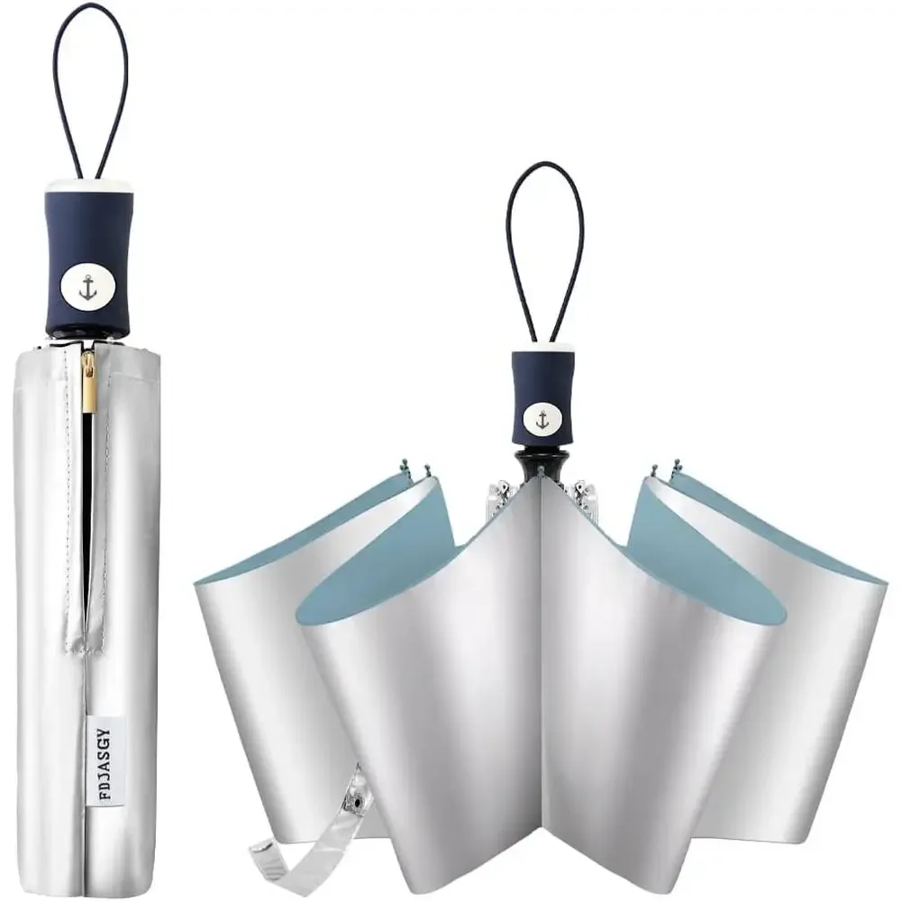 Coating Layer Fabric Blocking UV 99.9% Sun Umbrella Compact Folding Travel Umbrella Automatic Folding Windproof Umbrellas for Me