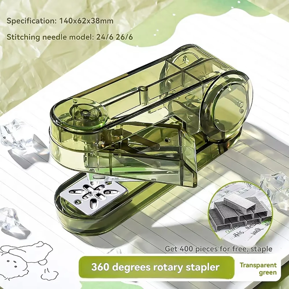 1pc Portable Stapler Portable Binding Machine Mini Binder Labor-Saving Home Use Stapler Office Stationery for School Supplies