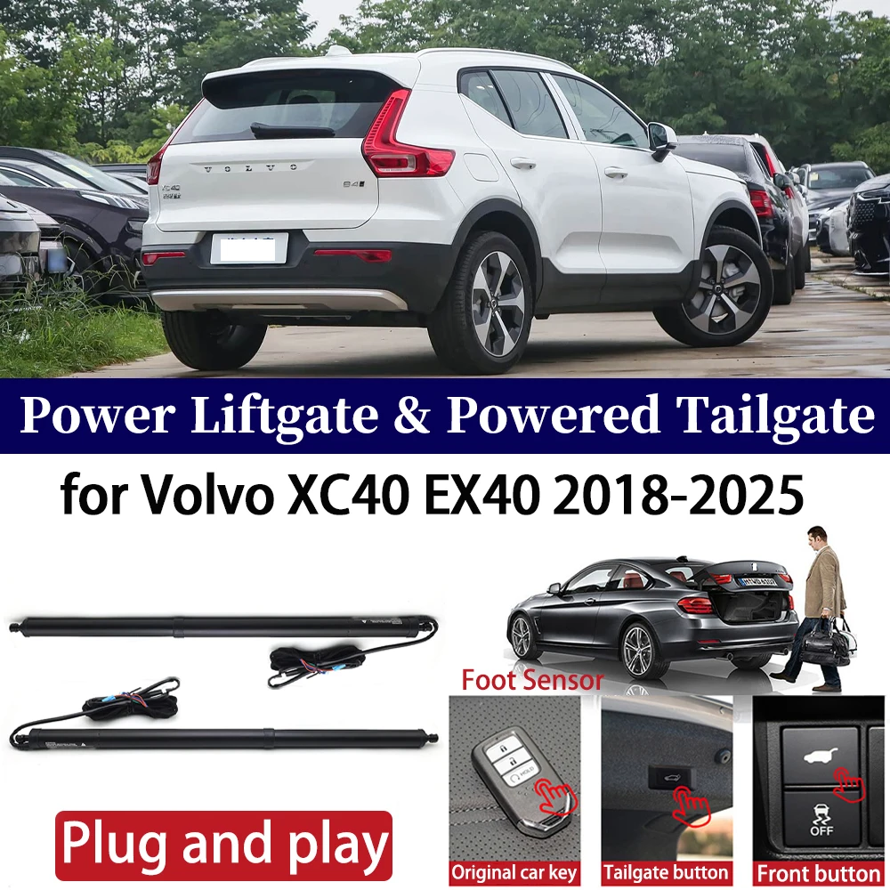 

ZhuCamX for Volvo XC40 EX40 2018-2025 Car Auto Power Electric Tailgate Liftgate Lift Trunk Closer System Boot Lift Motor Kit