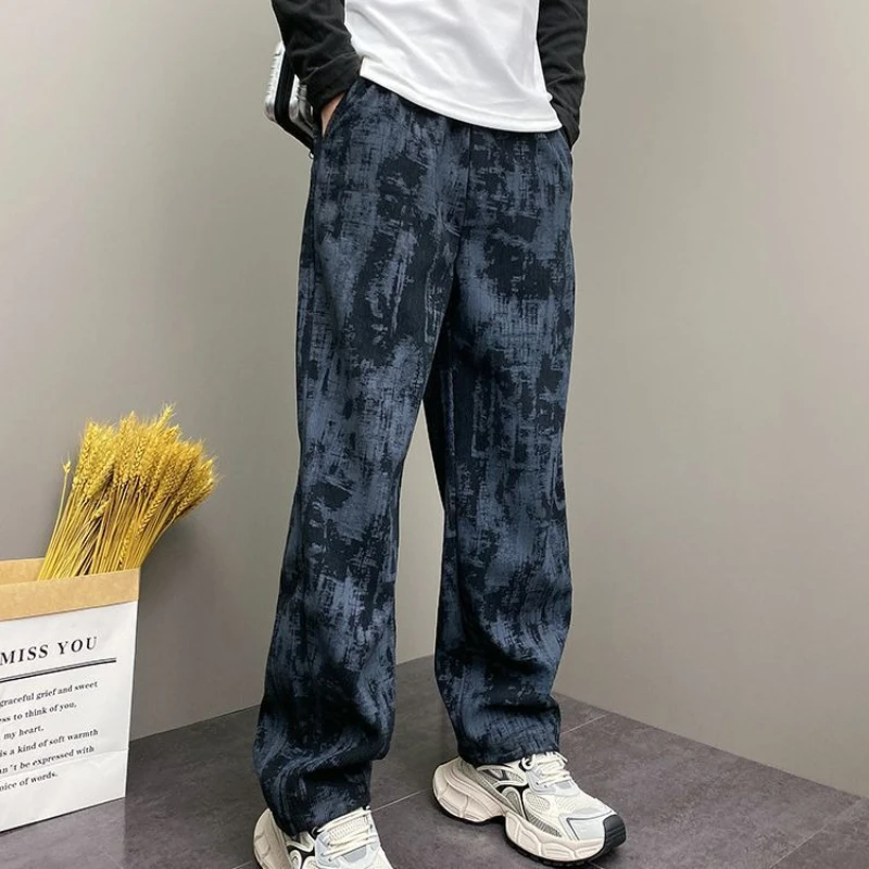 Pocket Men's Casual Pants Spandex Low Price Stylish New in Y2k Aesthetic Polyester Original Clothing Trend Xxxl Male Trousers