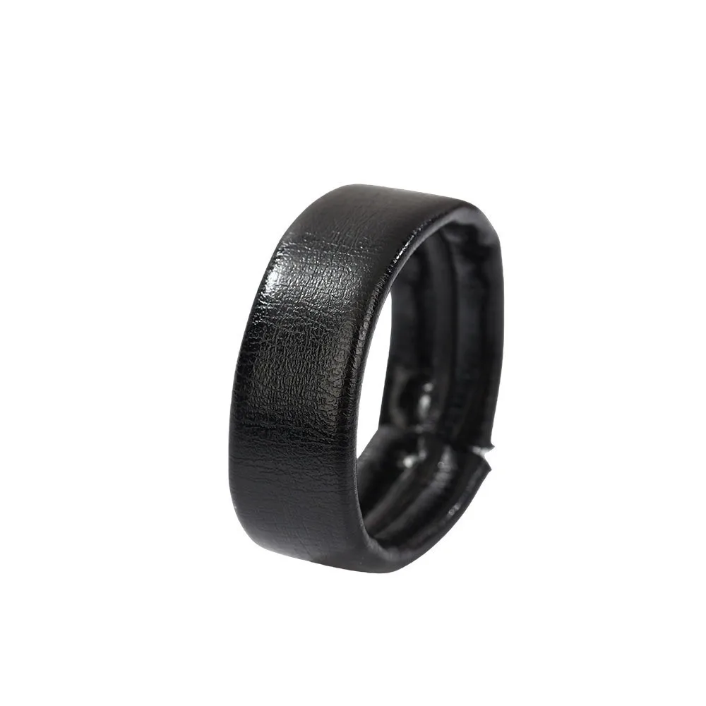 5pcs PU Leather Belt Loop Keeper Anti-Slip Faux Leather Belt Tail Retainer Ring Durable Repair Parts Belt Keeper Replacement
