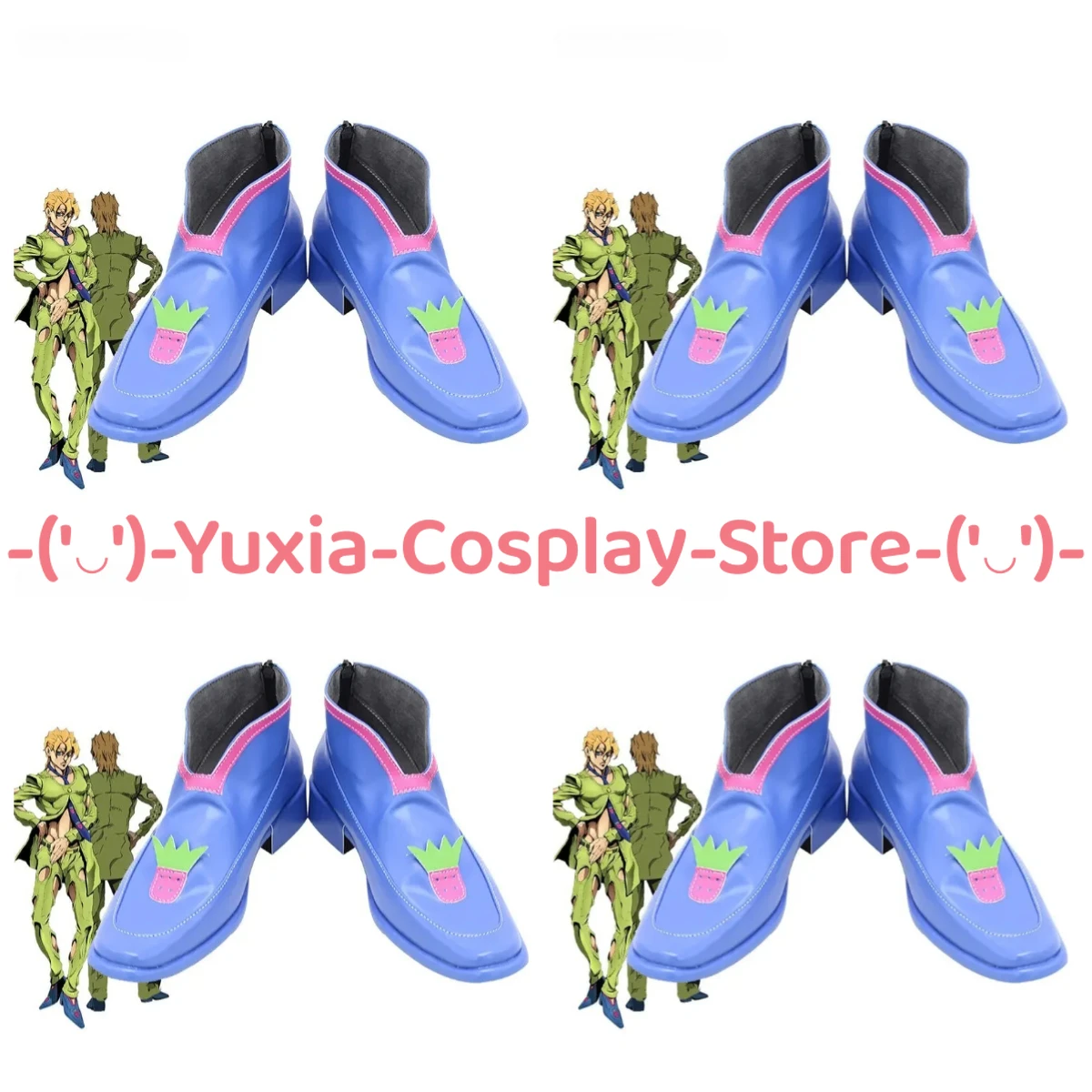 

Юксиакосплей! JoJo's Bizarre Adventure Pannacotta Fugo Обувь для косплея Персонаж аниме Сапоги из искусственной кожи Костюм для вечеринки на Хэллоуин