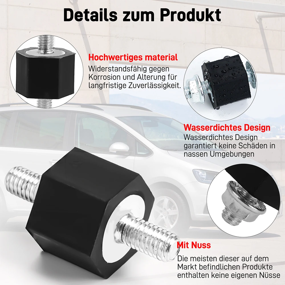 1/2pcs Holder Rubber Bearing Charge Air Cooler Underride Protection For River Alhambra Sharan Volkswagen T4