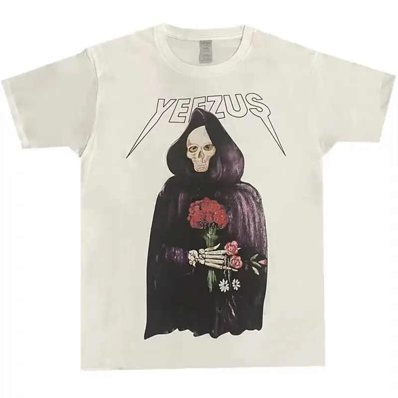 Yeezus Kanye West T-Shirt Baumwolle Streetwear Konzert Hip-Hop Kurzarm – Detail 11
