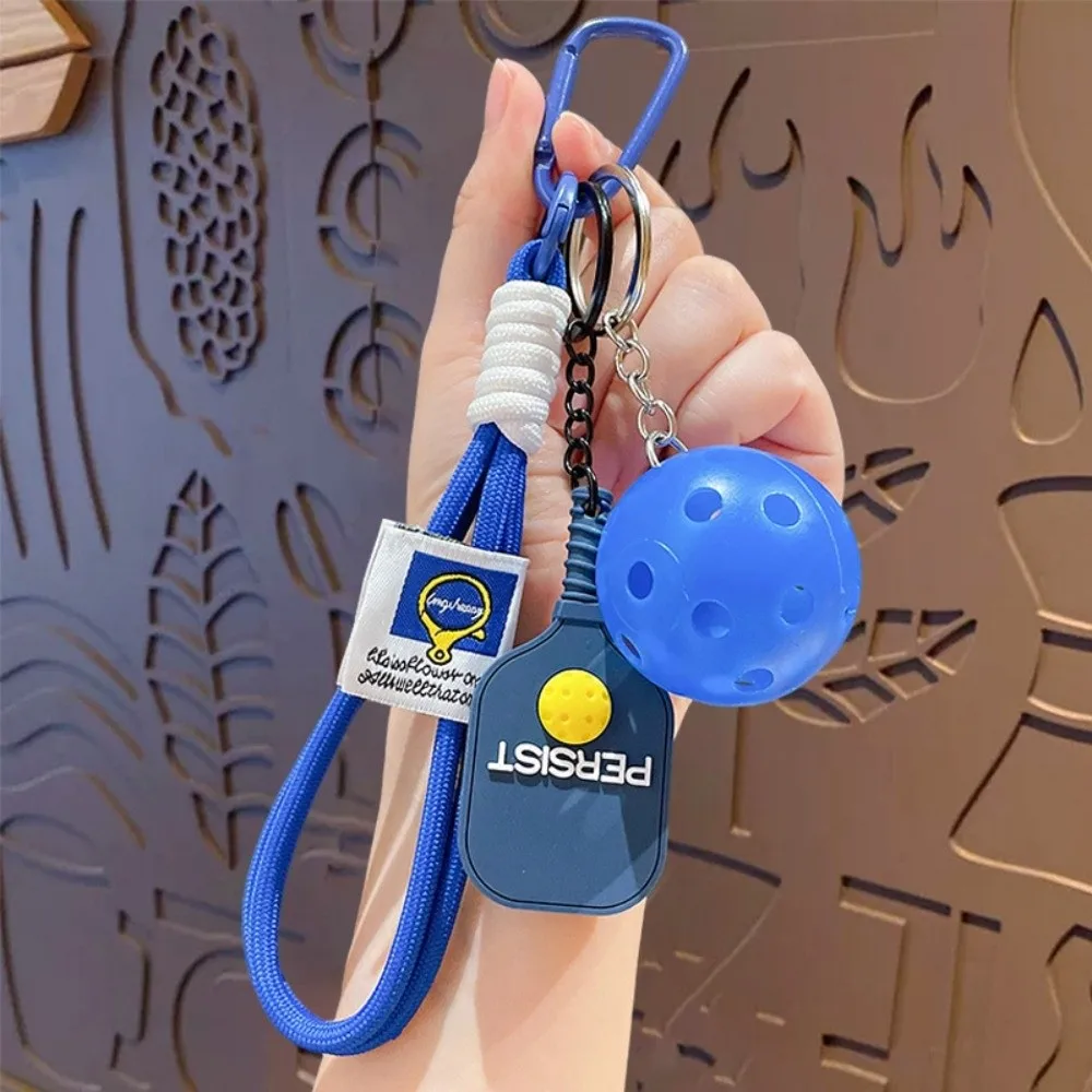 New Dopamine Fitness Series Pendant Detachable with Buckle Pickleball Paddle Set Keychain Pickleball Key Ring Bag Charm