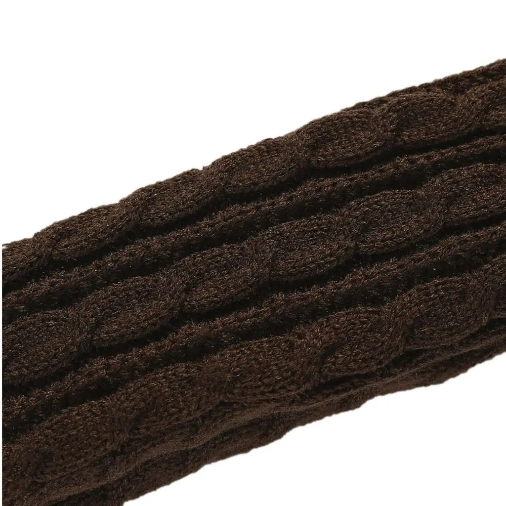 Fingerless Long Wrist Gloves Arm Warmers Twists Shape Knitted Gloves False Sleeves Finger Sleeves Cover Elbow Mittens Outdoor
