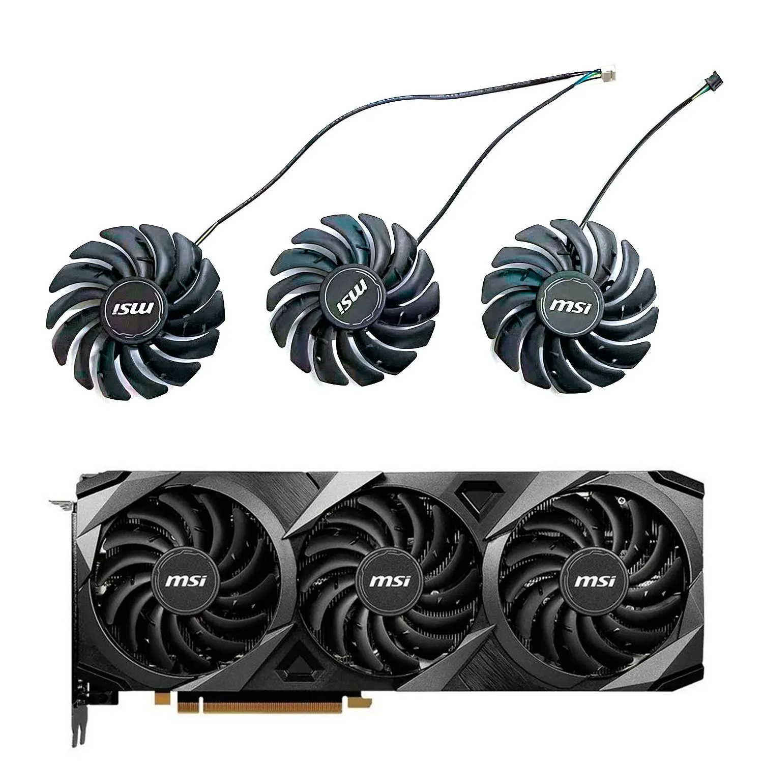 

Voor Msi Geforce Rtx3060 3060ti 3070 3070ti 3080 3080ti 3090 Ventus 3x Oc Wantushi Grafische Kaart Vervangende Ventilator Pld092