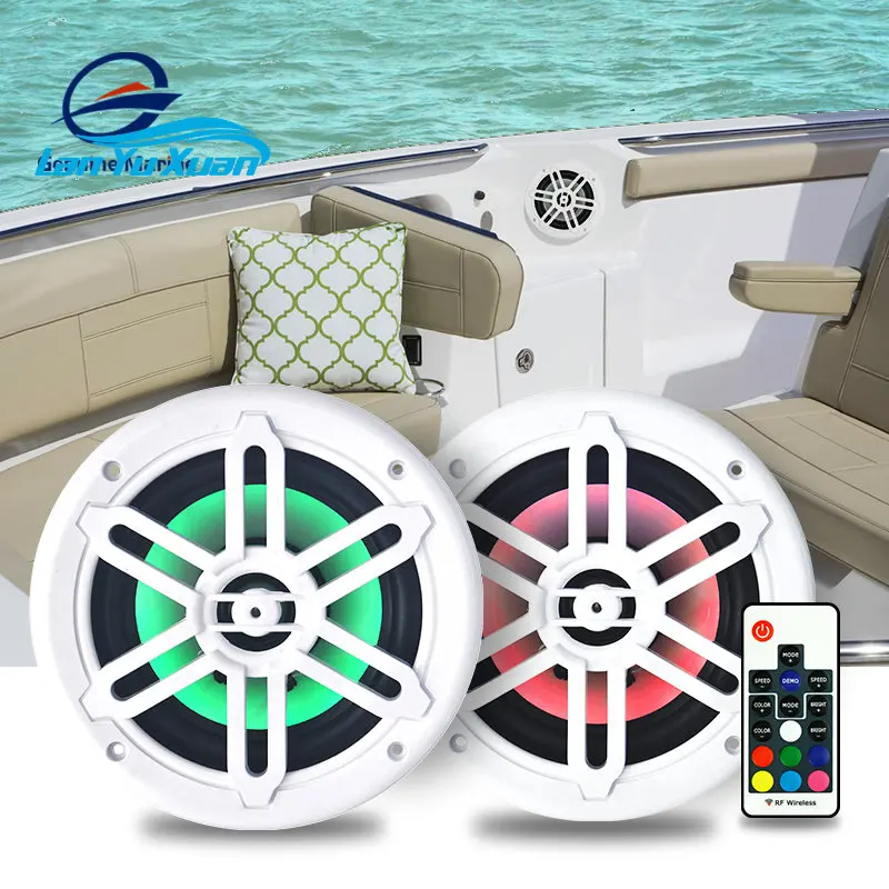 Genuine Marine  RGB Speaker 6.5 Mini UTV RV Ship Yacht Bass Boat Speakers