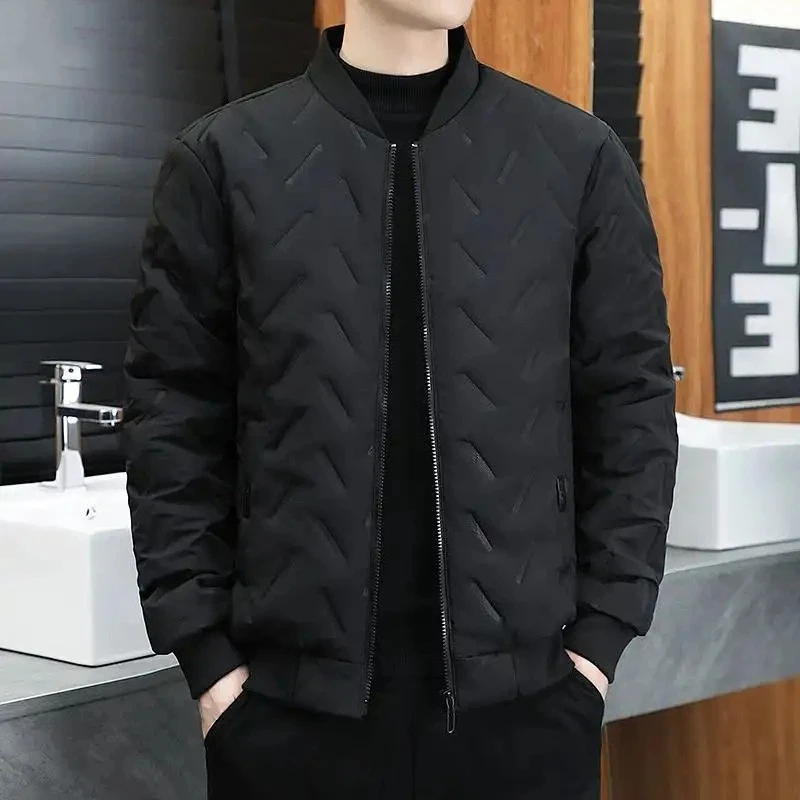 

Пуховое хлопковое пальто, осенне-зимний стиль, бархатное утолщенное хлопковое пальто, мужское свободное теплое хлопковое пальто, модное