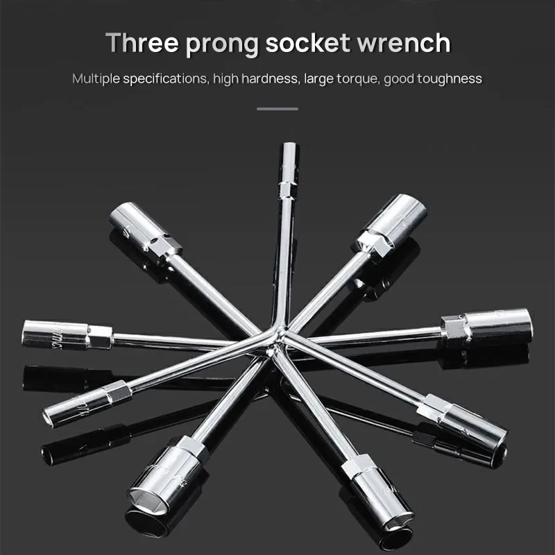 Trident Wrench, Trident Socket Wrench, Y-shaped Socket Wrench, Tire Wrench, Auto Repair Wrench, Auto Repair Tool