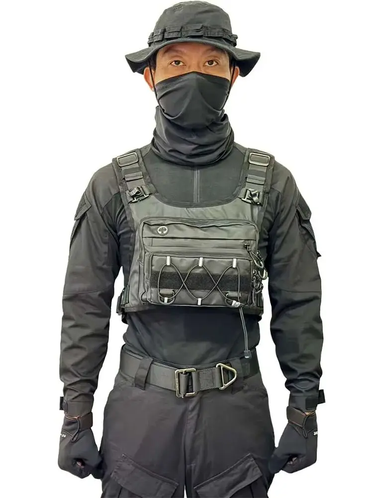 AliExpress TAK YIYING Outdoor tactical chest bag, multi-functional vest, multi-pocket sports cycling backpack, water bag, running vest