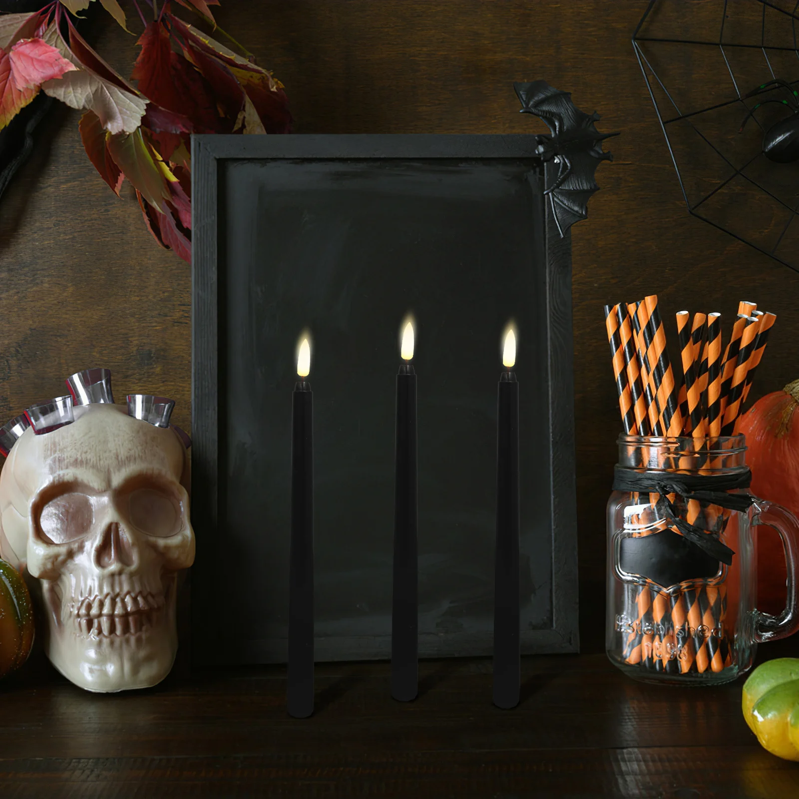 

6Pcs LED Lamps Flameless Electric No Fire Design Long Lasting Decoration for Halloween Party Cosplay Wedding Birthday