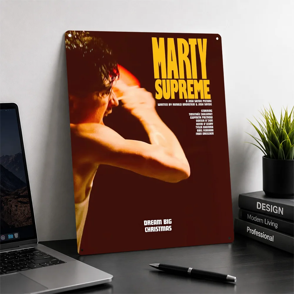 Marty Supreme Movie Poster Cinema Wall Art Personalized Vintage Metal Sign for Man Cave Home Decor Film Fan Gift Room Decoration