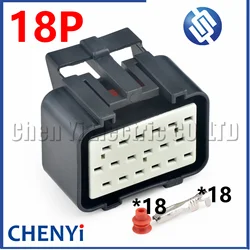 18 Pin female Automotive waterproof connector 344106-1 344107-1 For Hyundai excavator computer board harness plug