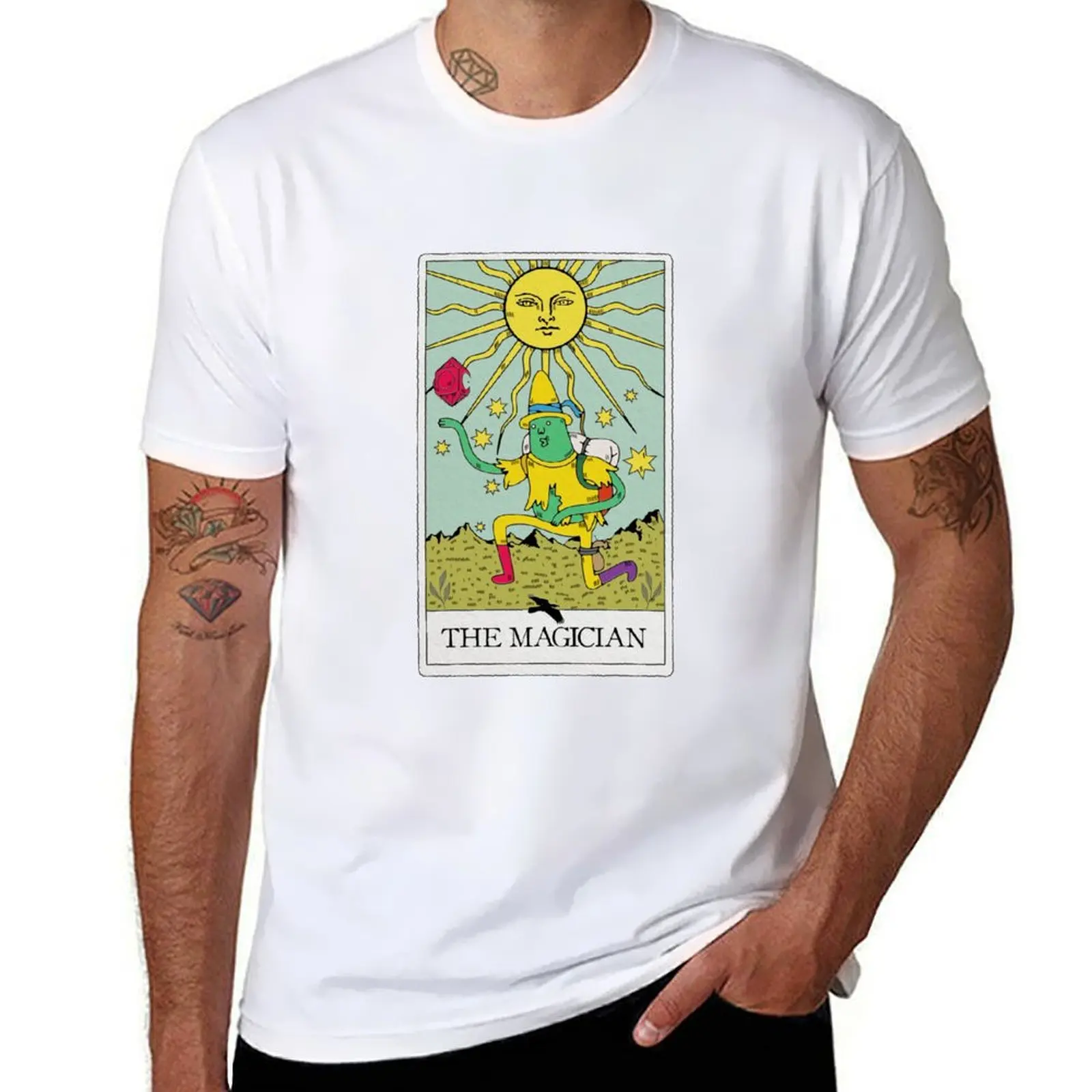 Magic Man Tarot Card - The Magician T-Shirt cotton man t-shirts cheap stuff affliction shirts fitted t shirts for men