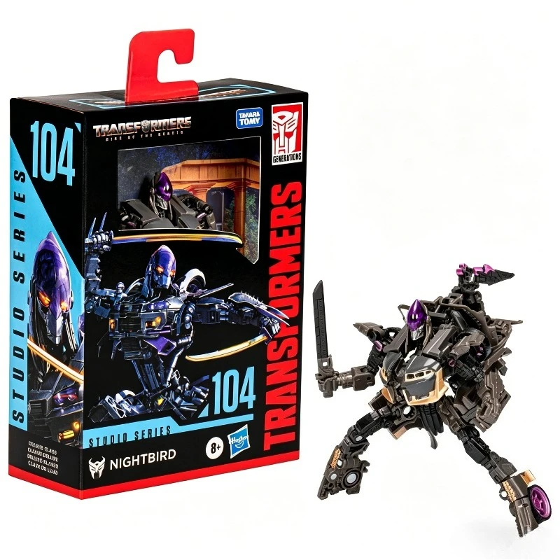 In Stock Hasbro Transformers Classic Movie D-Class Nightbird Robot Action Figure, Exquisite Collectible Model, Birthday Gift view 3