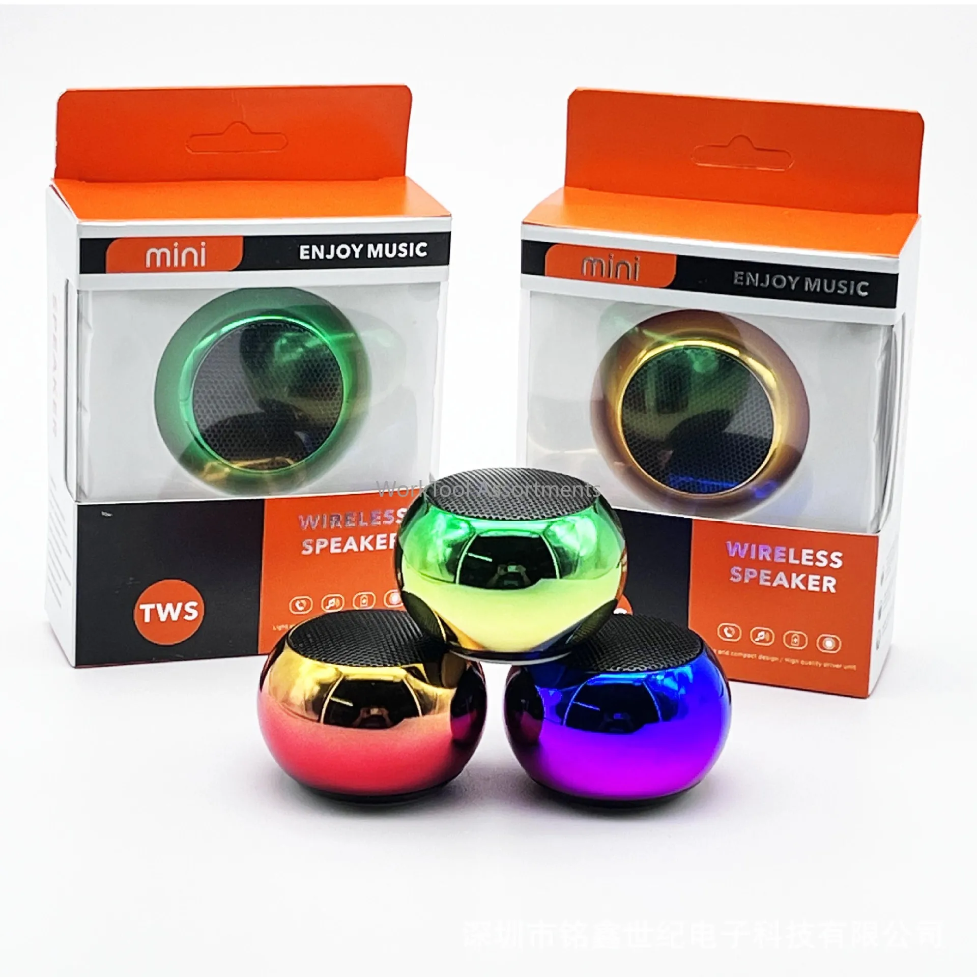 M3 Colorful Bluetooth Speaker Small Steel Cannon Portable Outdoor Bluetooth Speaker Factory Mini Speaker