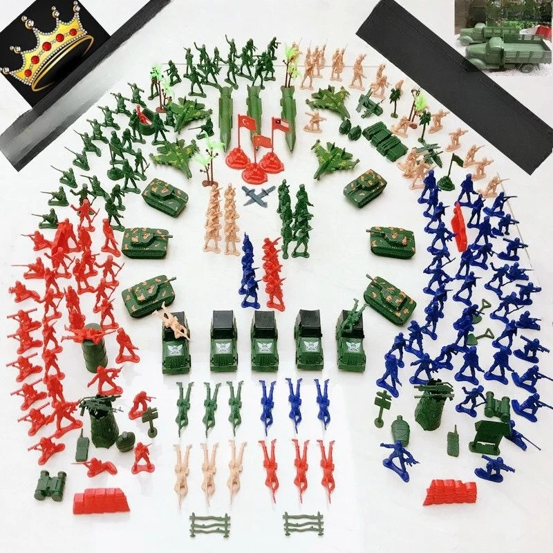 4.5CM To 6.5CM Miniature Military Soldier Sand Table Corps Ornaments (comes with Map and Storage Bag)
