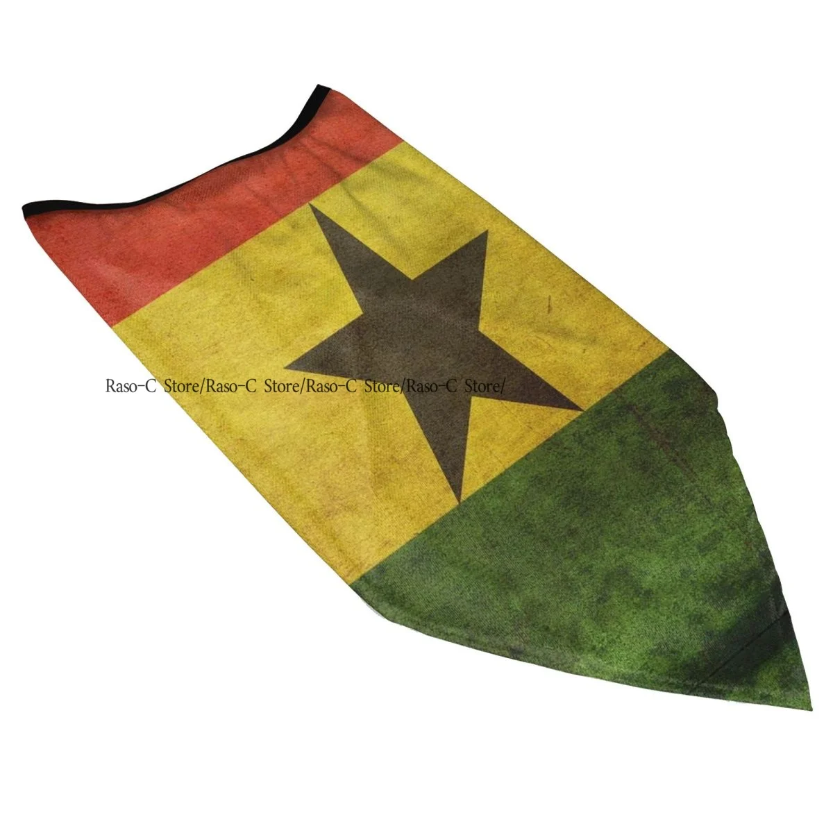 Windproof Dust Face Mask Ghana Flag Breathable Ice Silk Neck Cover Balaclava Bandana Scarf Wrap