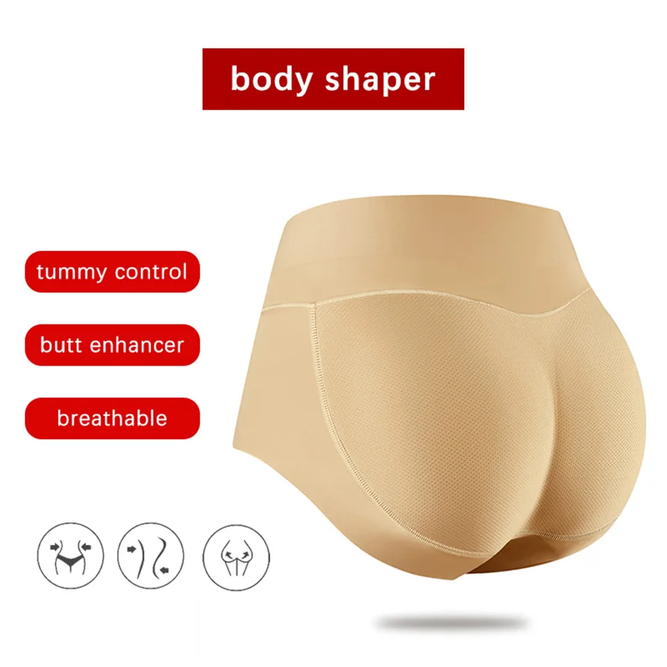 Damen-Bodyshaper mit Gesäßpolster, mittelhohe Taille, Hüftpolster, Po-Former-Unterwäsche mit Füllung – Detail 13