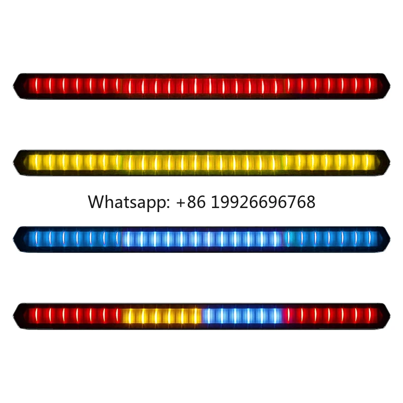 New Chase Orientado Hacia Atras 27 Modos 5 Colores LED Barra De Luces Intermitente De 22 Pulgadas IP68 Waterproof Para