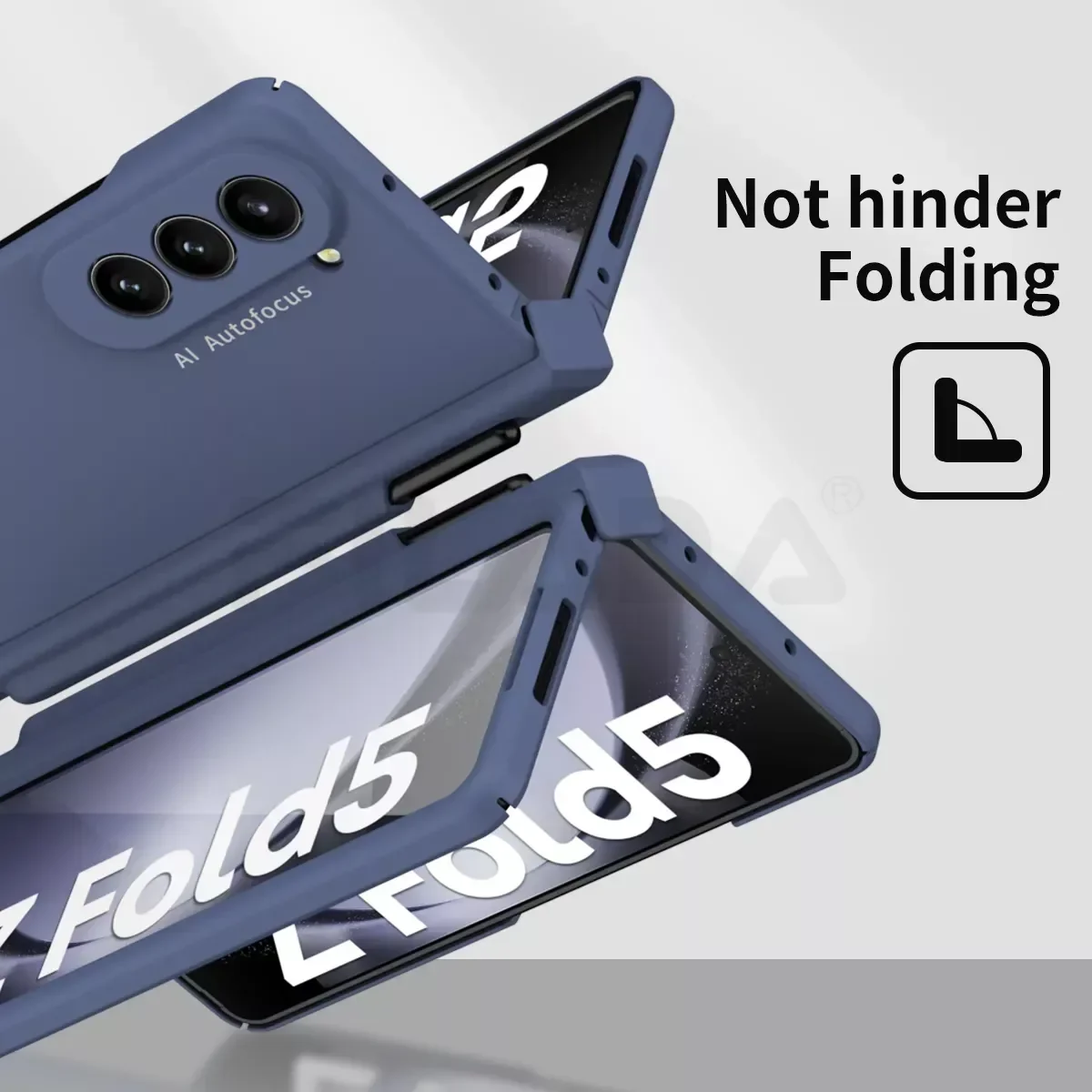 For Samsung Galaxy Z Fold 5 4 Case Skin Friendly Matte Folding Hinge With Pen Holder Tempered Film All-inclusive Protection Case