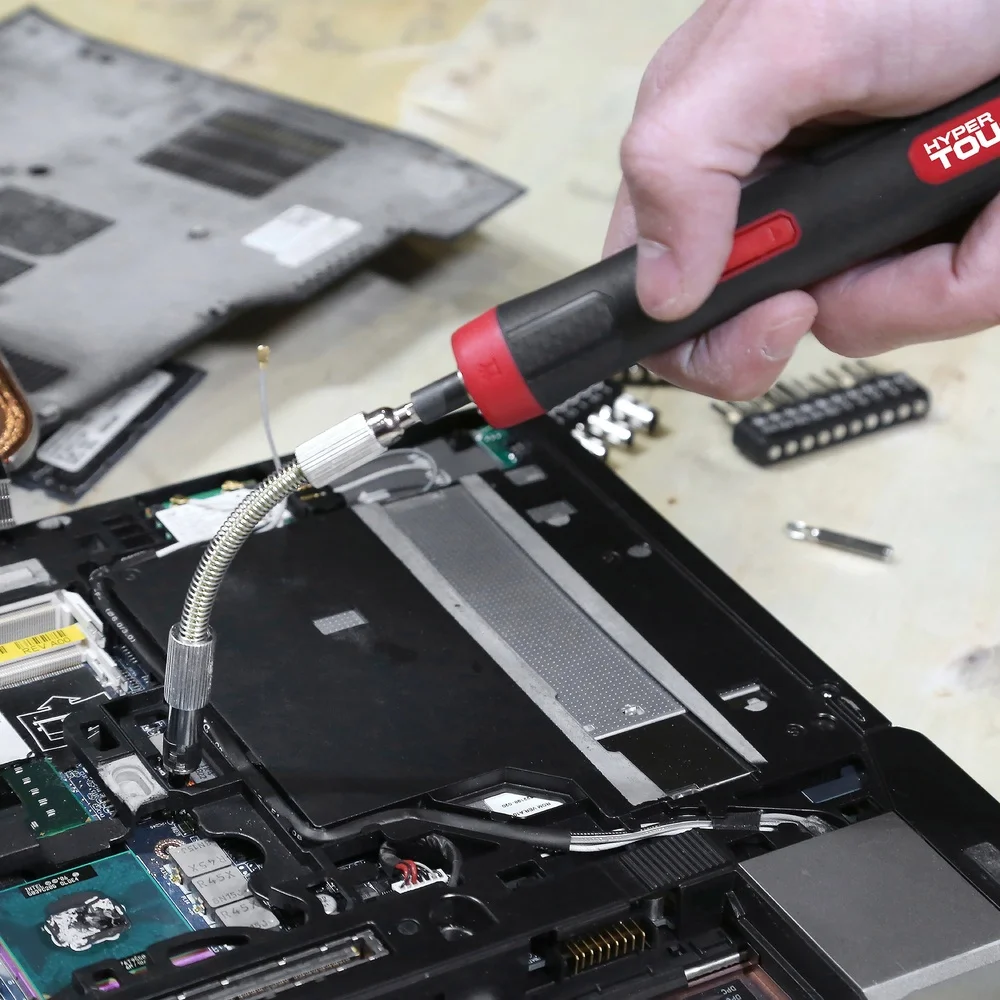 Rechargeable Precision Screwdriver Set 45 Pieces with LED Light Lithium-Ion Battery Magnetic Bit Holder USB-C Charging Cord