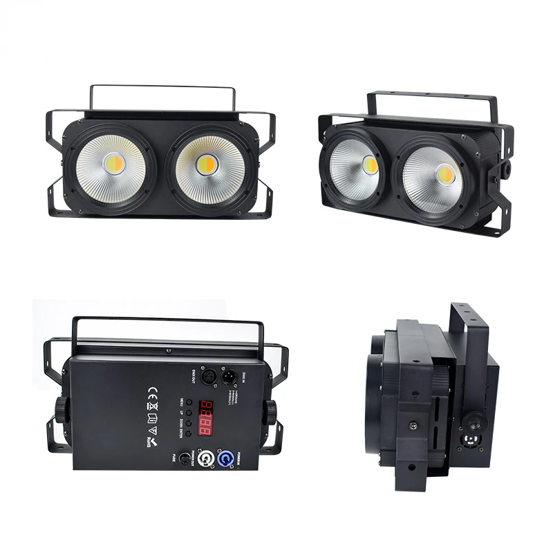 BOTAI Stage dj 2pcs 100w 2 Eyes 2*100W DMX 512 Peaky Blinders Audience Cob LED Par light