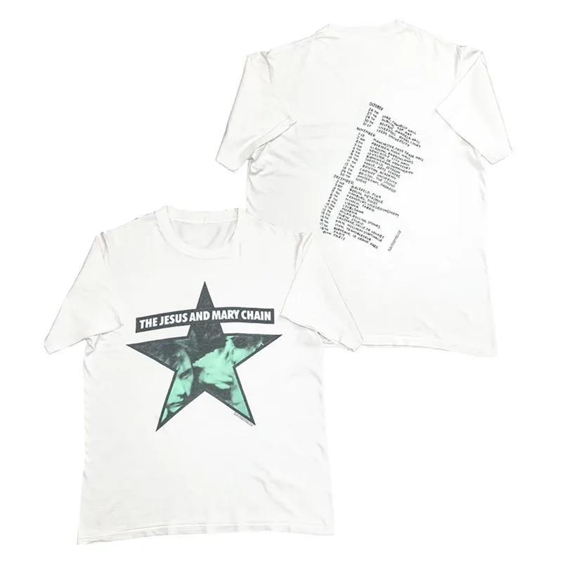 New The Jesus and Mary Chain Band's Alternative Rock Post-punk American Streetwear Short-sleeved Men's T-shirt