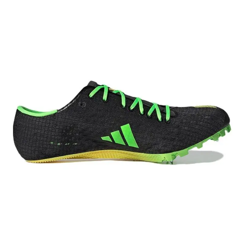 adidas Adizero Finesse Spikes 'Black Solar Green' Sneakers shoes GY8394