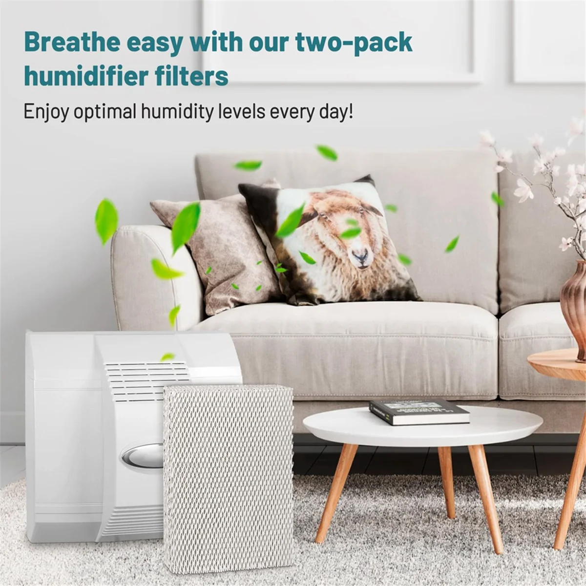 فلتر مرطب Waterpad A35 لـ Aprilaire 350، 560، 600، 35 لوحة مياه بديلة لأجهزة ترطيب هانيويل HC26P 2 قطعة