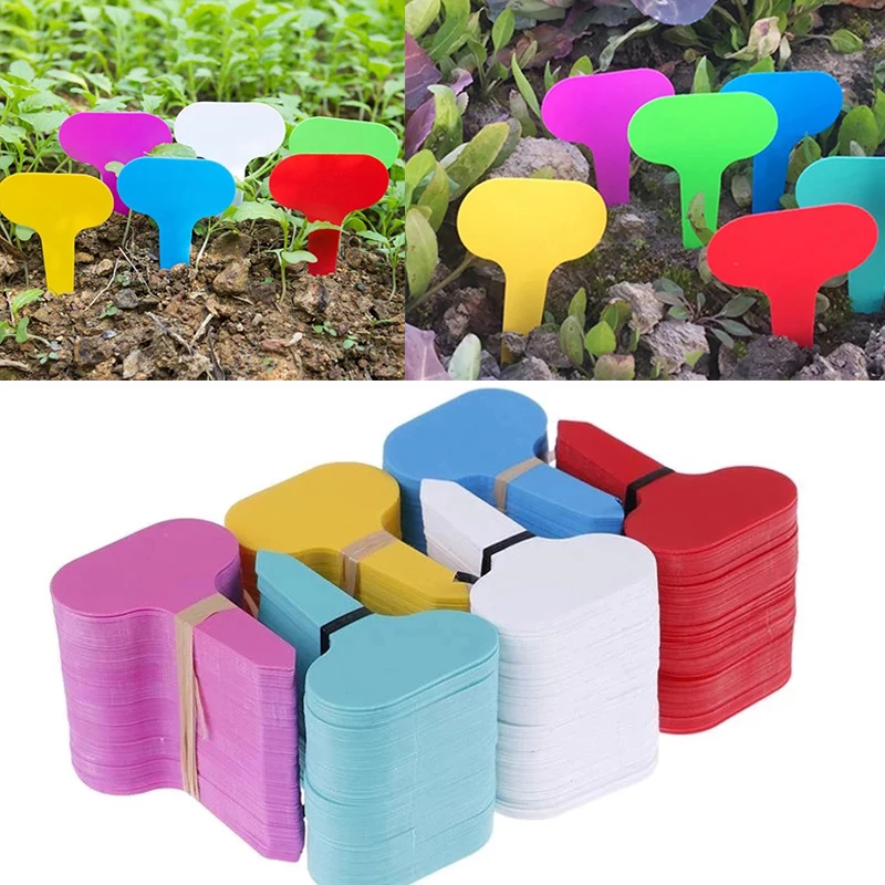 

100Pcs Plant Plastic Labels Garden Supplies Plant Tags Gardening Plant Marker Label Tools Classification Sorting Sign Tag Ticket