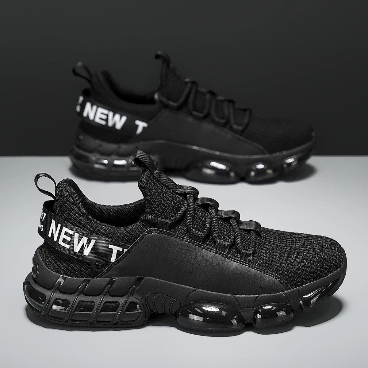 

Новинка 2025, мужские повседневные кроссовки большого размера, удобный дышащий сетчатый верх на воздушной подушке для бега и отдыха