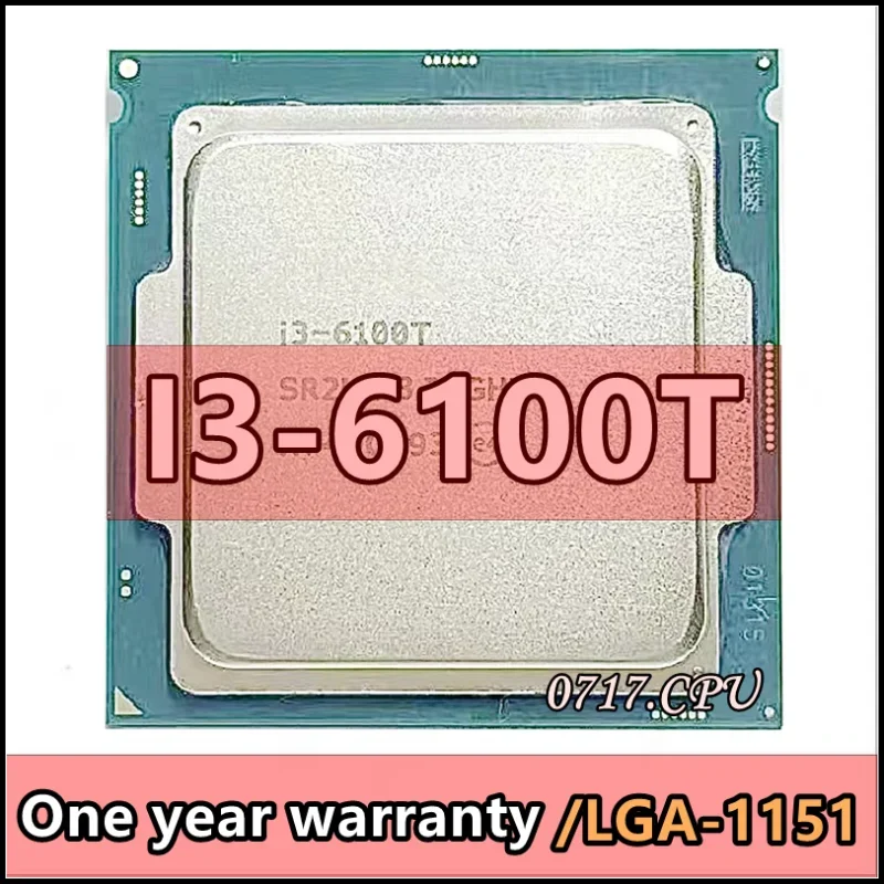 i3-6100T i3 6100T SR2HE 3.2 GHz Dual-Core Quad-Thread CPU Processor 3M 35W LGA 1151