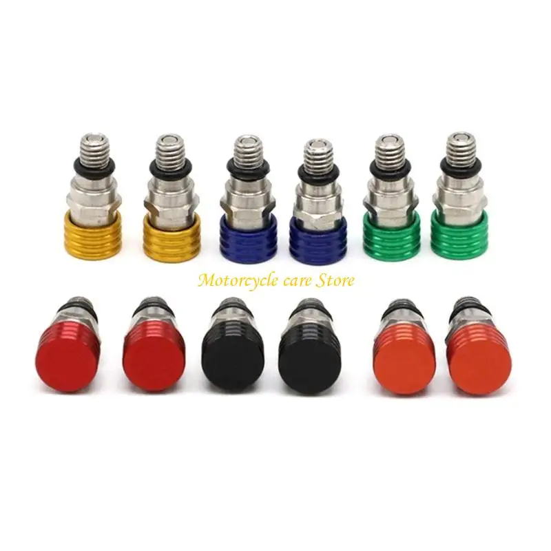 Motorcycle Screw Fork Bleeder Relief for Valve Fork Relief for Valve Front Inverted Shock Absorber Deflation for M.5x0.8