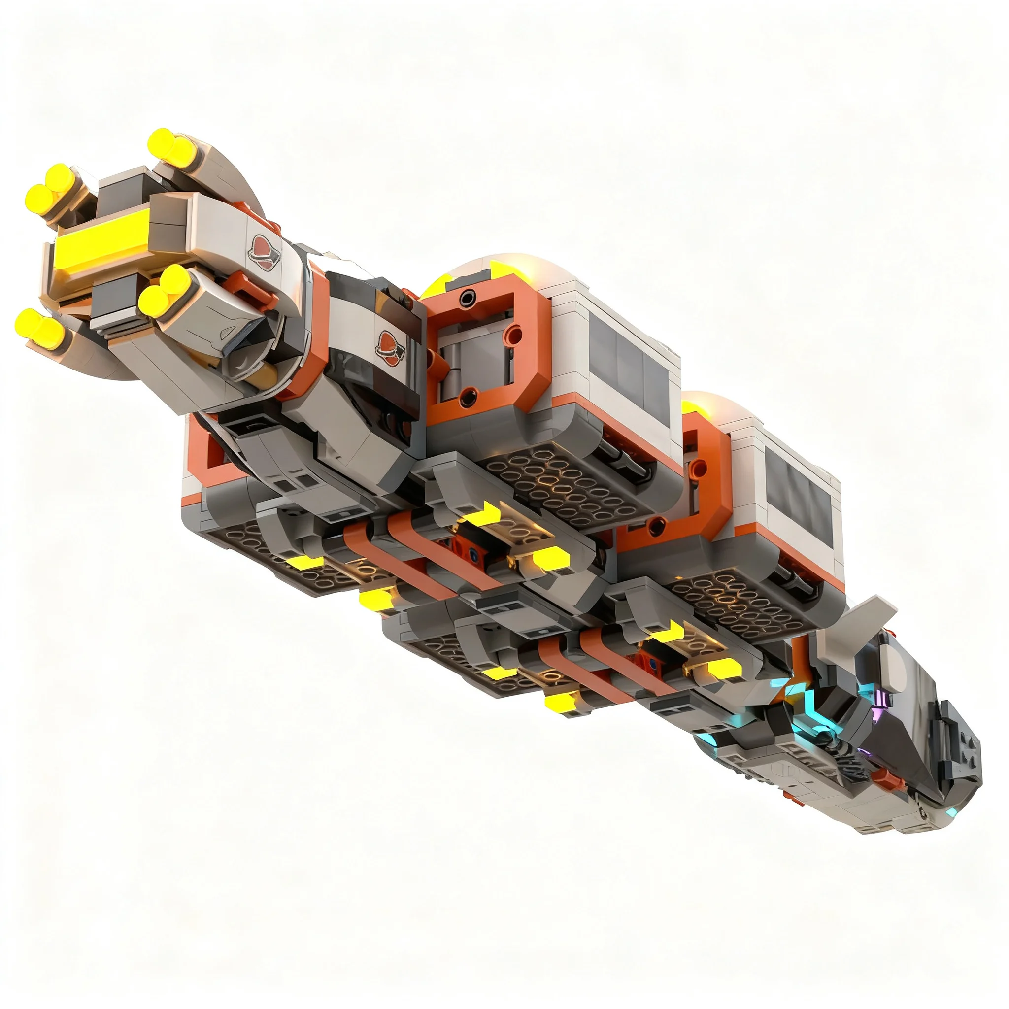 1311pcs MOC City Space Deep carrier Model Building Blocks Christmas Gift Toy Construction Collection Assemble DIY Hobby Project