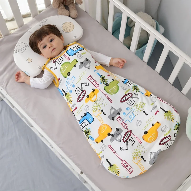 

Autum Winter Newborn Baby Sleepsack Envelope Infant Toddler Organic Cotton Kids Pajama Spring Baby Cartoon Printed Sleeping Bags