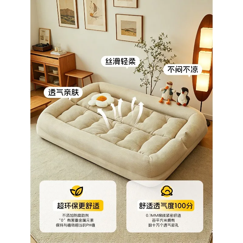 Lazy sofa Human kennel can lie down and sleep Single foldable sofa bed Small apartment Bedroom dual-purpose sofa bed