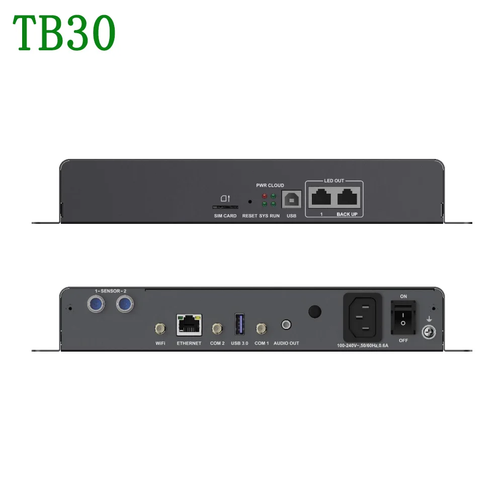 Novastar TB1 TB2 TB30 TB40 TB50 TB60 Multimedia Wiedergabe Box USB Port WiFi Controller HUB75 Voll Farbe Modul LED Display Bildschirm