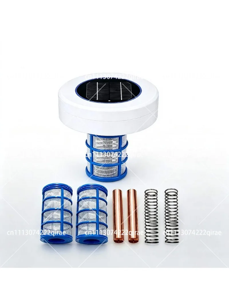 Solar Swimming Pool Water Purifier with Copper Silver Ion Sterilization, Efficient Algae Removal Disinfection Equipment