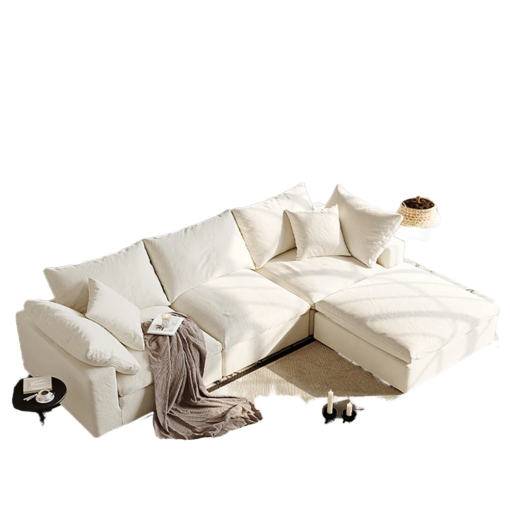 #Direct Factory 45D High-Density Foam Fabric Reclining Couch Settee Vacuum-Packed Compressed Sofa Bed for Small Apartments Malls