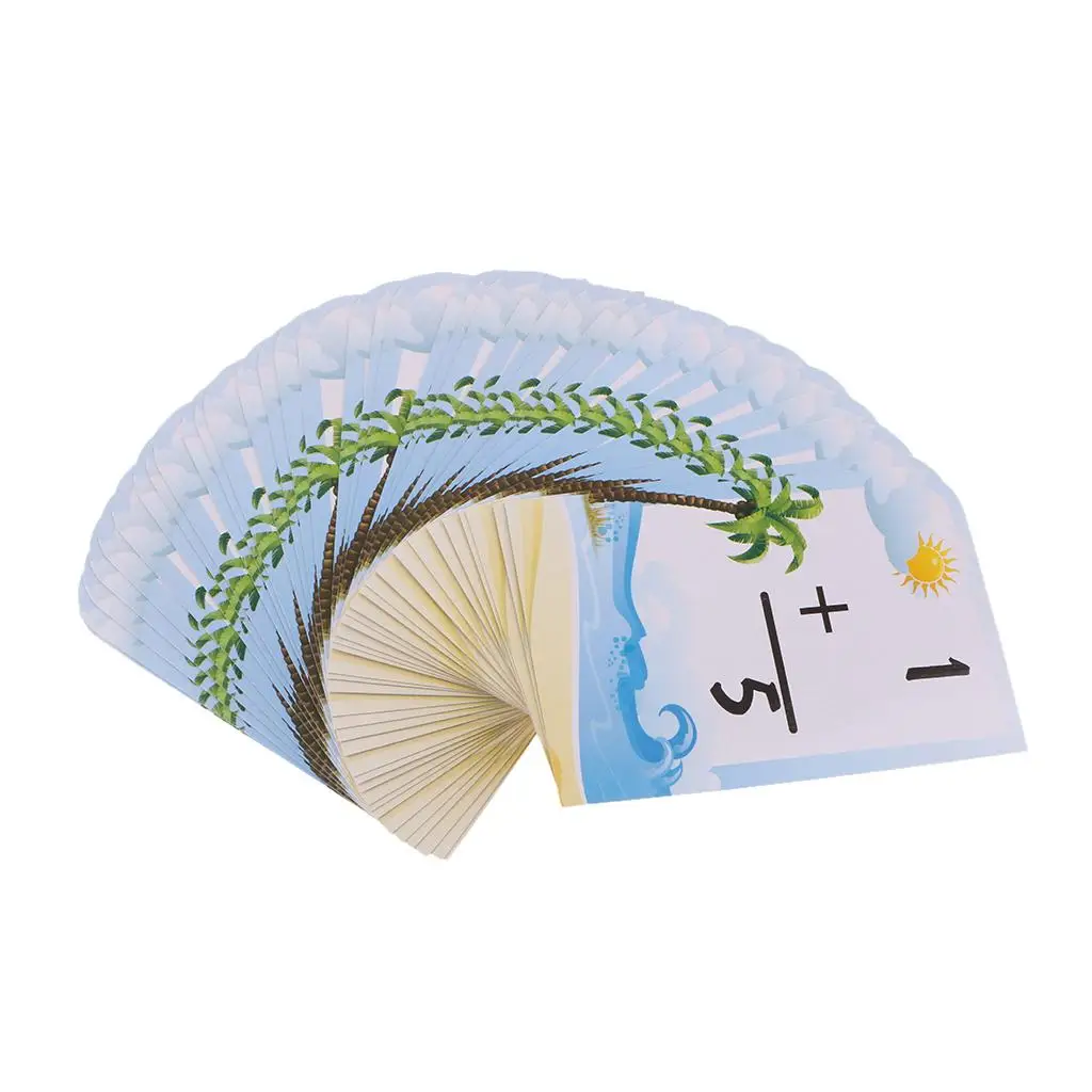 Math Flash Card Paper Quality Kids Learning Toy Educational Flashcard Set for Math Games for Children