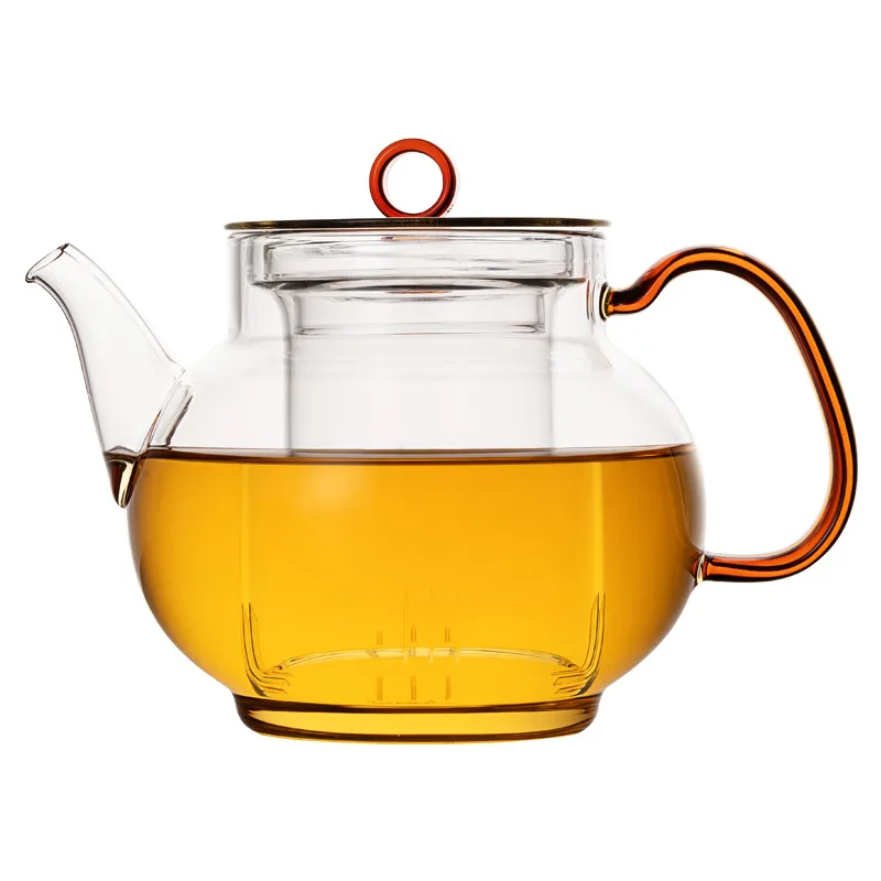 

Glass teapot for making tea Household tea separation Tea brewer High temperature resistant side handle Kettle Electric ceramic