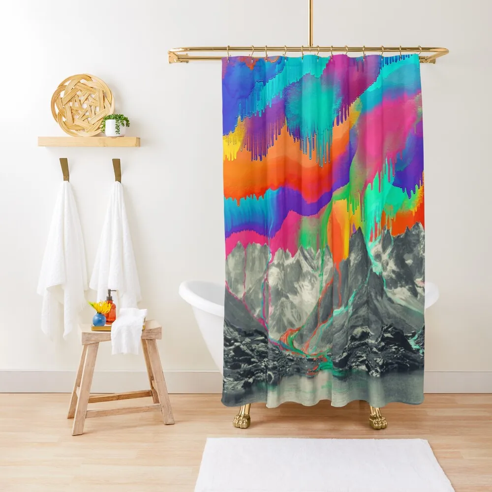 

Skyfall, Melting Northern Lights Shower Curtain Modern Bathroom Accessories Bathroom Shower Shower For Bathroom Set Curtain