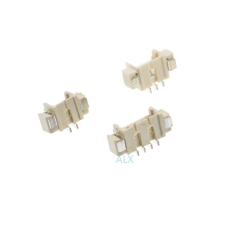 20/50pcs 1.25mm Pitch 2p/3p/4p/5p/6p/7p/8p/9p/10p/11p/12p Jst1.25 Smd Smt Right Angle Connector Male Pin Header  For Pcb Board