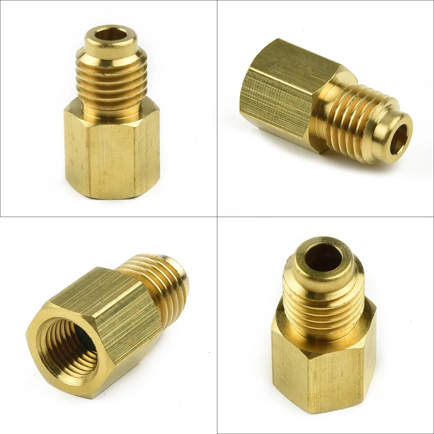 Refrigeration Charging Adapter Brass Support 1/4 SAE AG To G1/4 IG Nitrogen Adapter Fittings For Air Conditioners