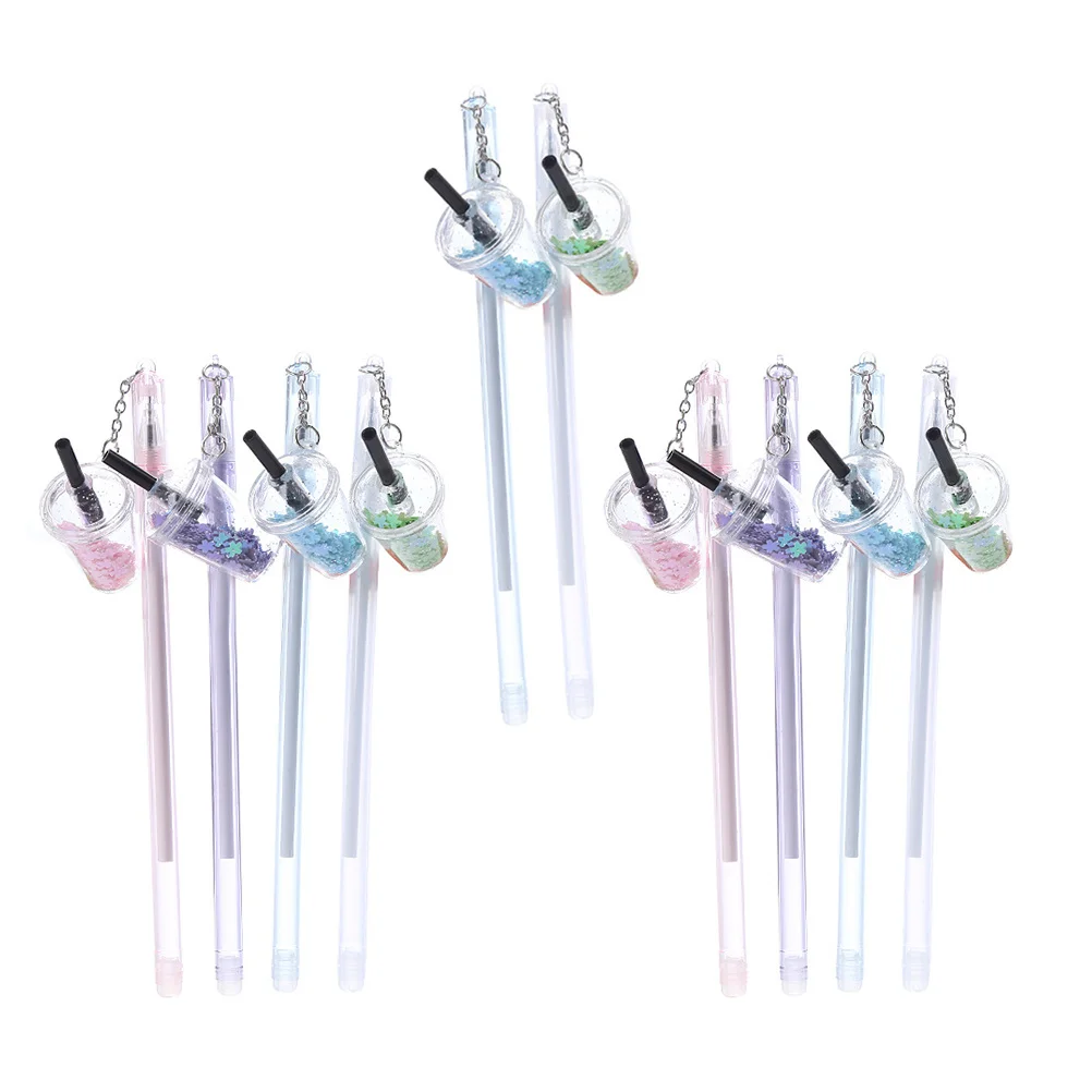

10pcs Gel With Pendant Adorable Roller Pens For School Office Stationery Creative Writing Doodling Coloring Smooth Ink